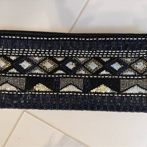 Elegant Black and Gold Clutch